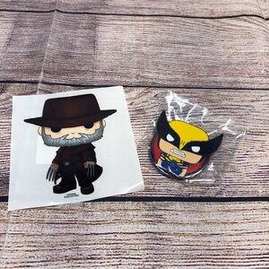 Marvel Collector Corps Wolverine Pin and Sticker